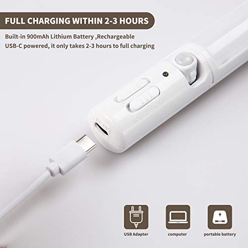 Under Cabinet Lights,Wireless Led Closet Light Rechargeable Motion Sensor Light 42 LED Bulbs Magnetic Stick-on Night Light Bar for Stairway, Wardrobe, Kitchen, Hallway 2 Pack