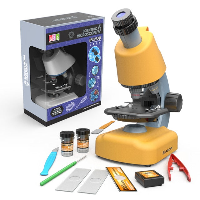 Scientific Microscope Educational Education Lab Kit Experiment Sets For Kids Children's Toys Birthday Gifts Science Toy Stereo