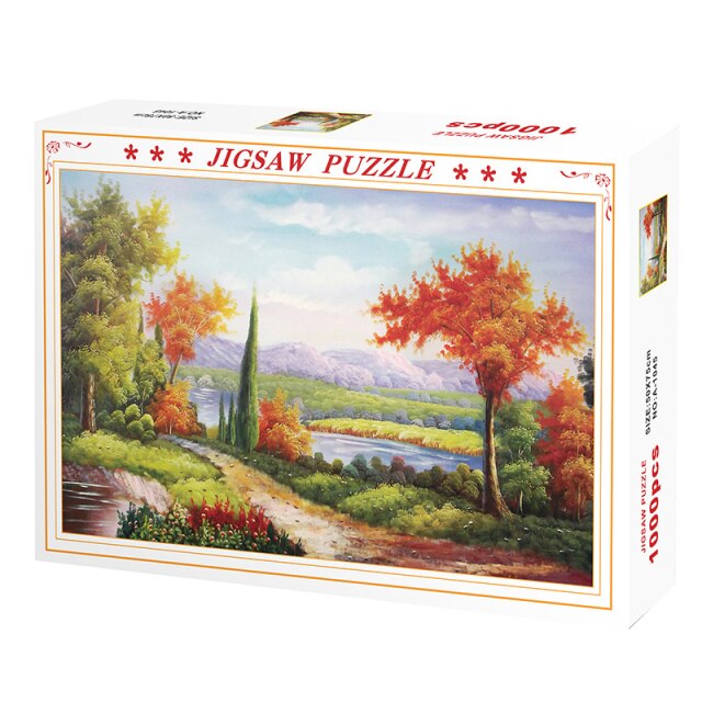 Puzzles For Adults 1000 Pieces Assembling Picture Landscape Animal Large Jigsaw Puzzle Kids Learning Educational Games Toys Gift