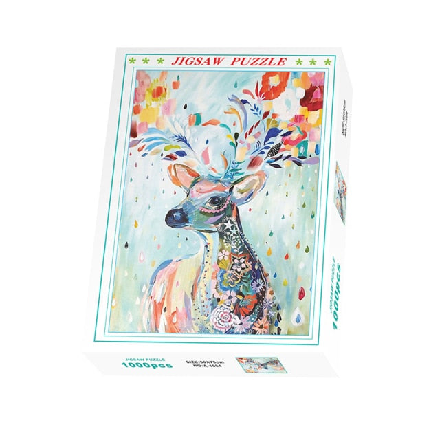 Puzzles For Adults 1000 Pieces Assembling Picture Landscape Animal Large Jigsaw Puzzle Kids Learning Educational Games Toys Gift