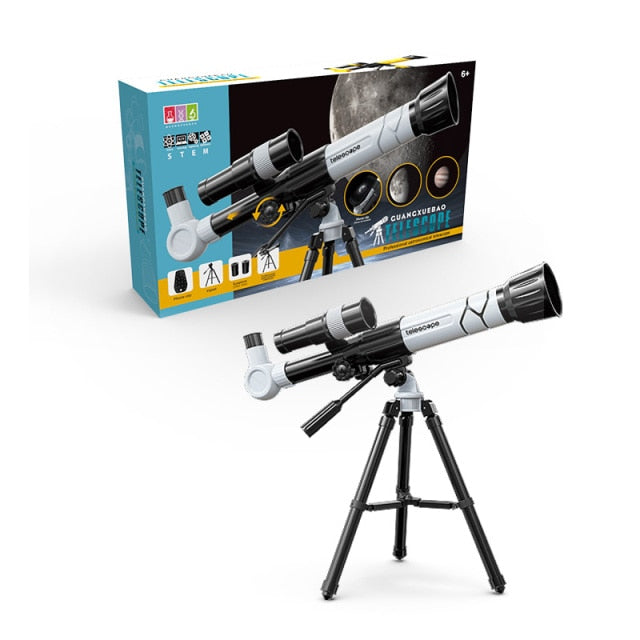 Toy Astronomical Telescope For Children Astronomy Kids Space Zoom Educational Toys Monocular Outdoor Travel Birthday Gifts