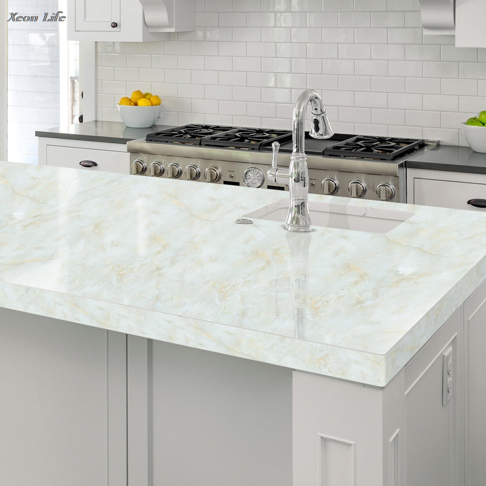 50*60cm Marble Contact Paper Self Adhesive wall sticker table desk Kitchen