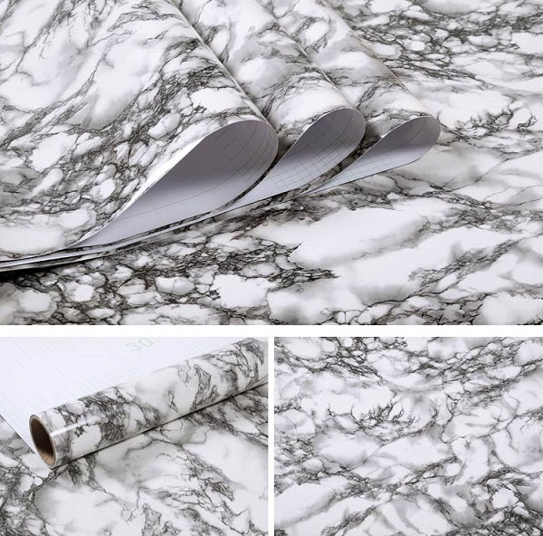 Marble Contact Paper Self Adhesive wall sticker table desk Kitchen