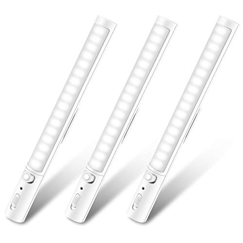 センサーライト LEDライト 人感センサー 省エネ 超寿命 高輝度 乾電池式 21LED マグネット付き 工事不要 貼り付け型 階段・クロゼット・ロッカー・玄関・洗面所 自動点灯 懐中電灯 防災 地震 停電対策 室内照明両用 3本セット