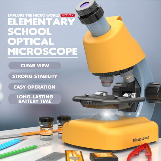 Scientific Microscope Educational Education Lab Kit Experiment Sets For Kids Children's Toys Birthday Gifts Science Toy Stereo